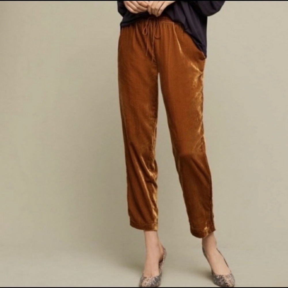 Elevenses Mustard Velvet Pants